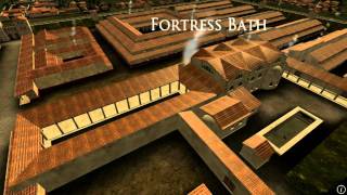 Animation of ancient Roman Fort in Caerleon Wales [upl. by Nosmas941]