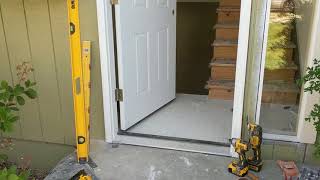 Jeld Wen Front Door Installation  Really crappy products and craftsmanship PART 1 [upl. by Ganny]