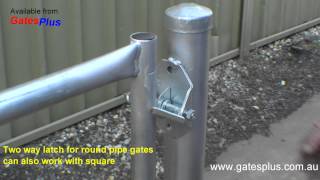 Gate Latch 2 way for round pipe and square [upl. by Dej]