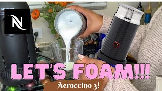 How To Foam Milk With Aeroccino 3 Make Coffee With Foam Tips amp Tricks  Easy Foamed Latte Recipe [upl. by Thekla]